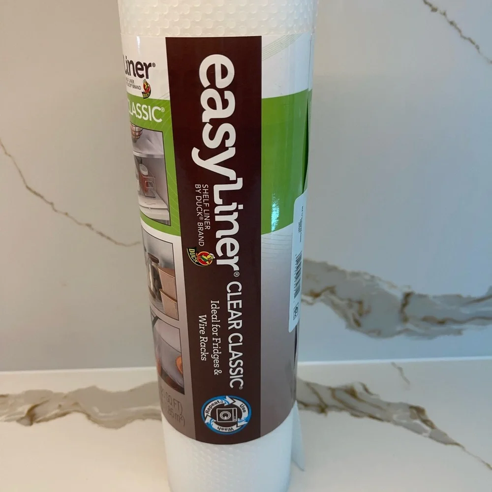 NWT Clear Classic® EasyLiner® Brand Shelf Liner - Clear, 12 in. x 20 ft.